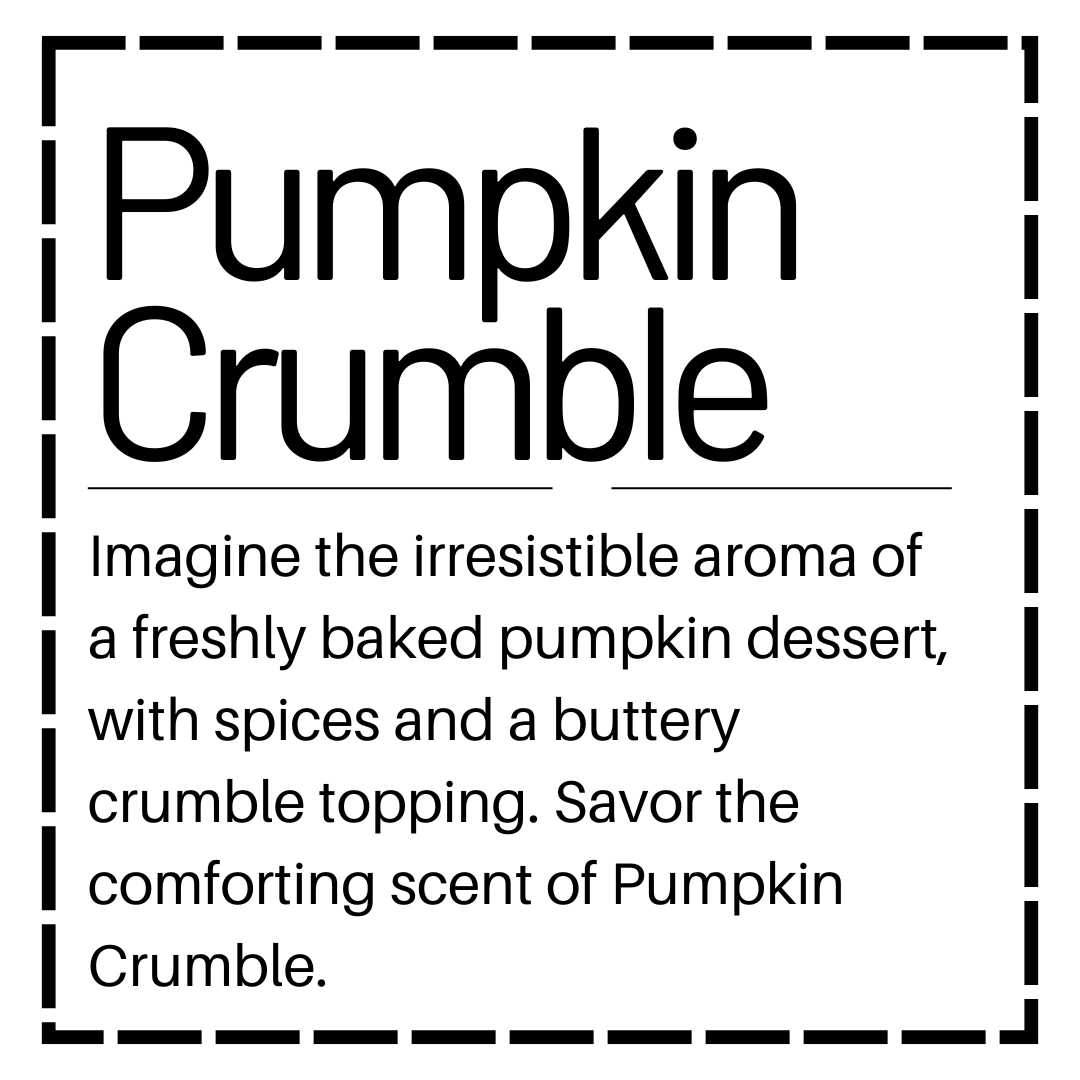 Pumpkin Crumble - 100% Soy